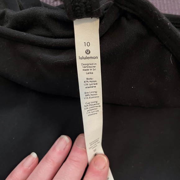 Lululemon Black Athletic Tank Top - Picture 2 of 3